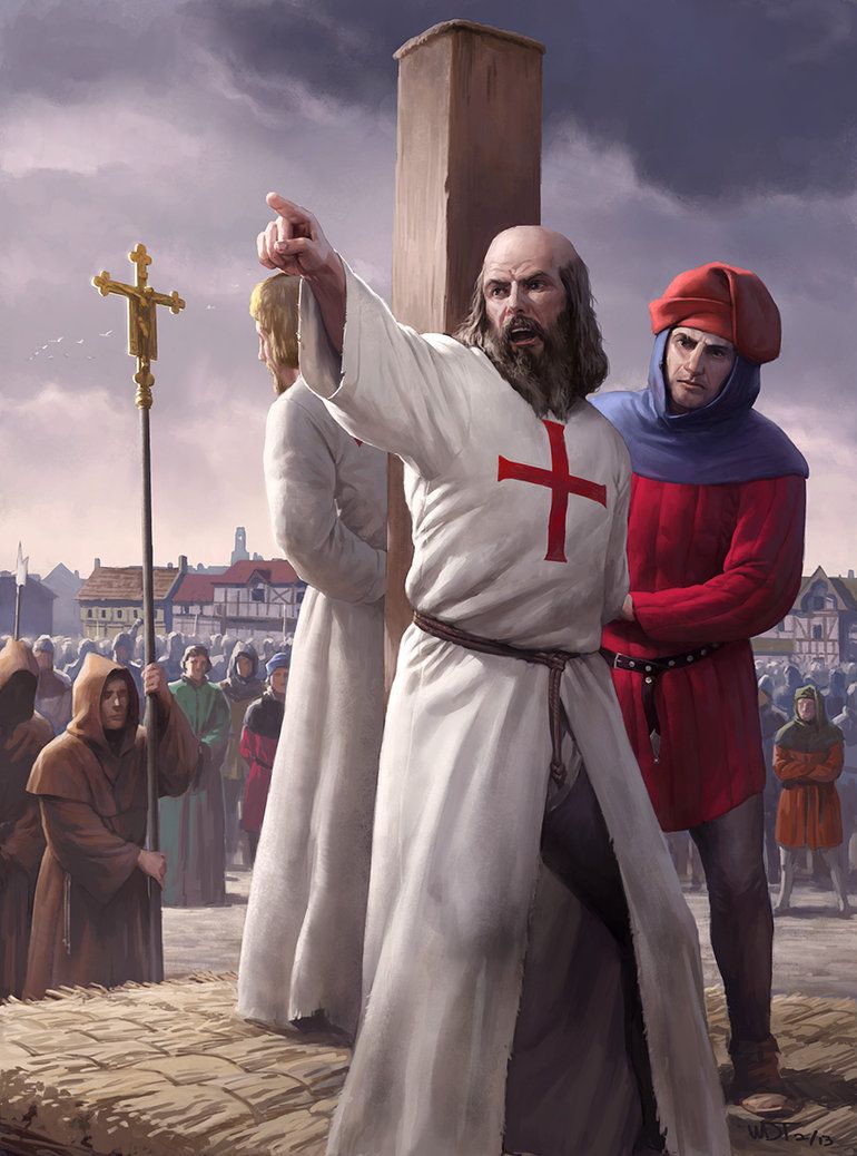 Jacques de Molay, Master of the Knights Templar, 1244-1314