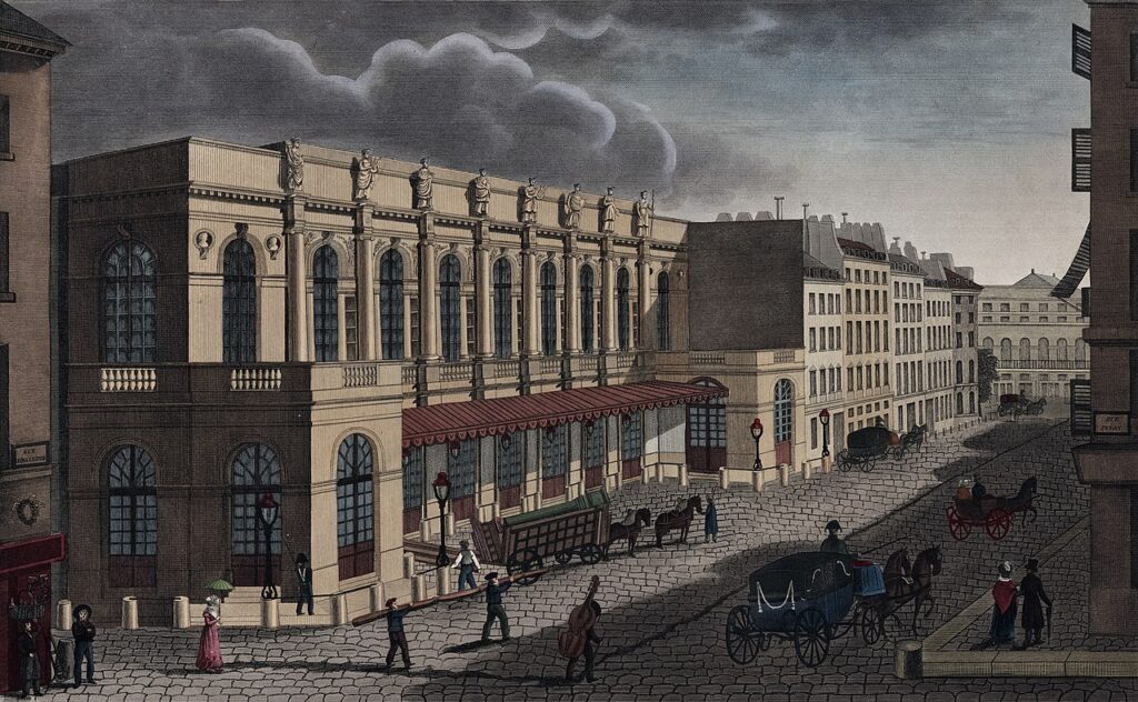 Antigas Óperas de Paris: rue Richelieu e Le Peletier